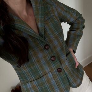 Vintage J. Crew Plaid Blazer